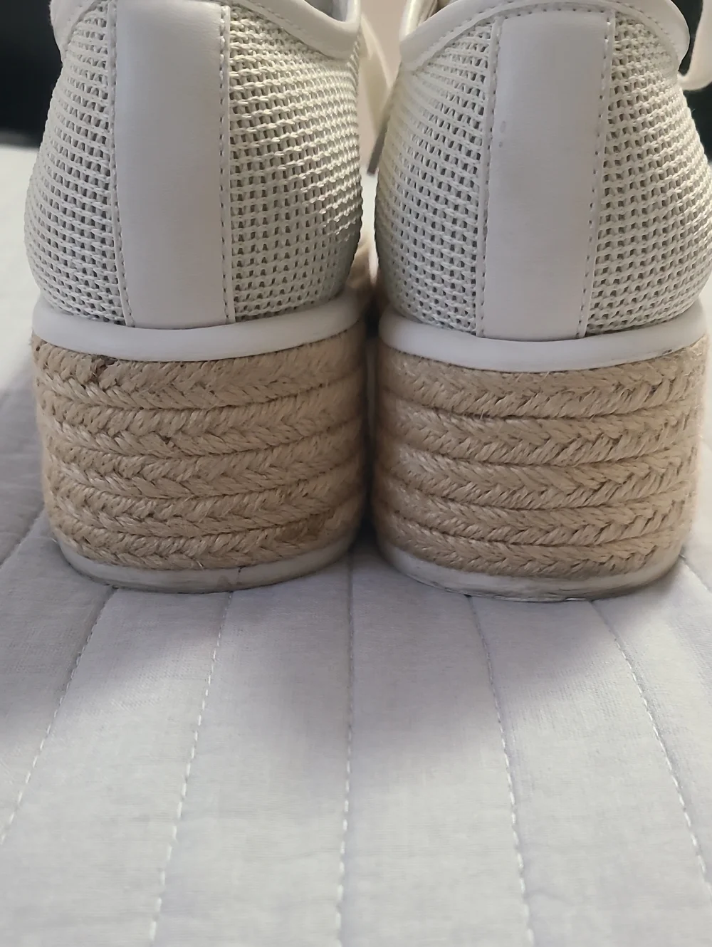 Dolce Vita Tannah Espadrille Wedge Women Trendy Platform Beige Sneakers Sz 8.5 M